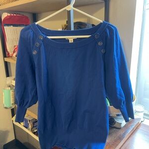 💙 Banana Republic Royal Blue Knit Salor Top 💙